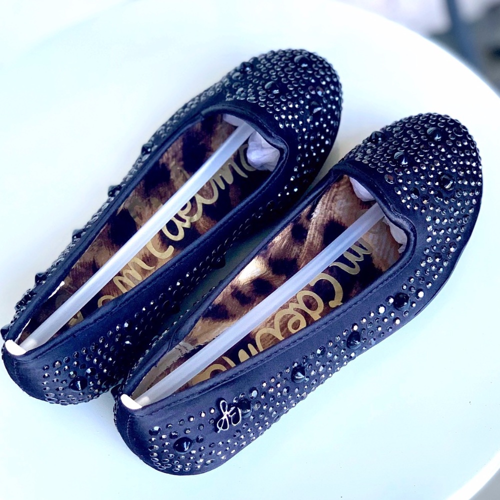 Sam Edelman Black Satin Arena Stud SIZE 11.5  (NEW)